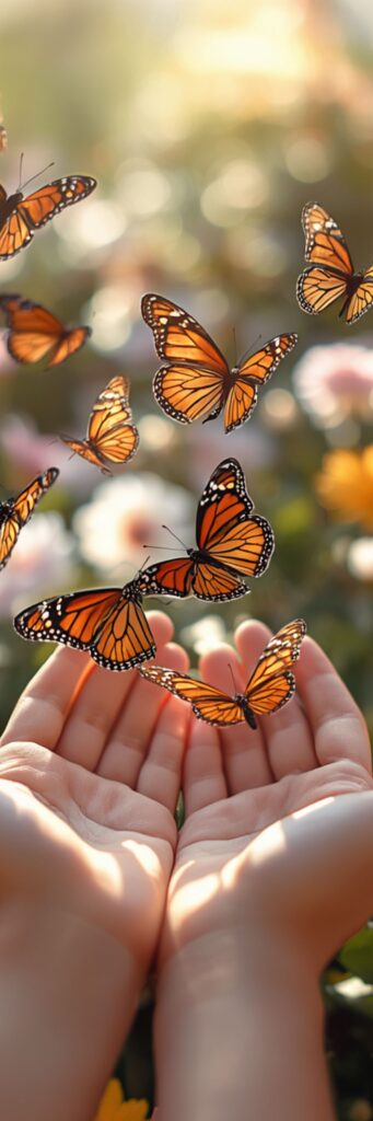 Butterflies symbolizing emotional healing, personal transformation, and recovery from trauma.